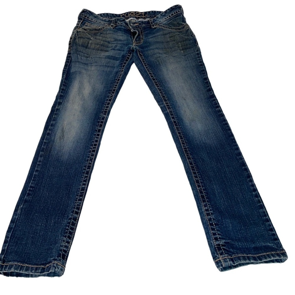 Slight Flaw Rue21 Junior/Women Size 3-4 Blue Denim Skinny Ankle Jeans Low Rise!